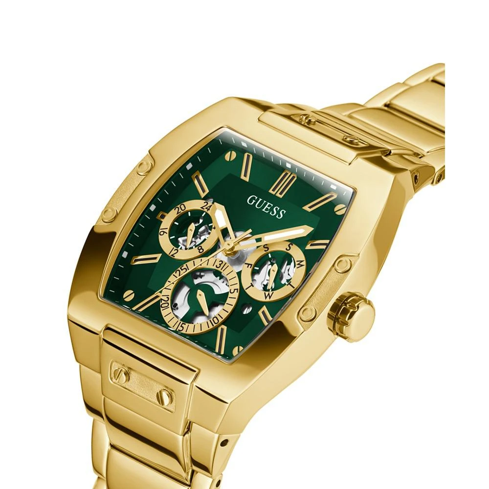 商品GUESS|Men's Gold-Tone Stainless Steel Bracelet, Multi-Function Watch, 43mm,价格¥737,第4张图片详细描述