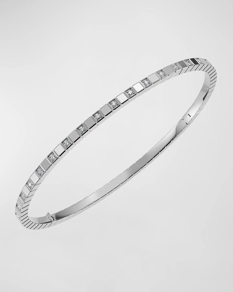 商品Chopard|Ice Cube 18K White Gold Semi-Diamond Bangle Bracelet, Size Small,价格¥69561,第1张图片