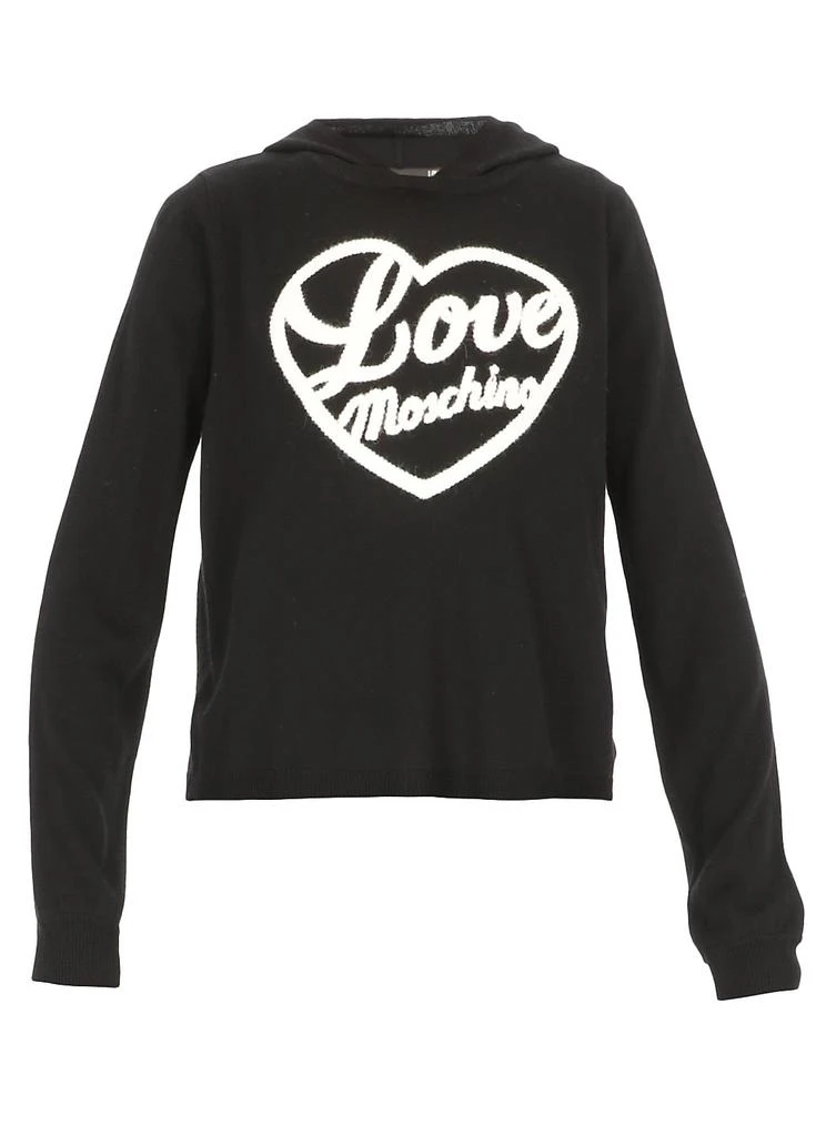 商品Love Moschino|Love Moschino Logo Embroidered Long-Sleeve Hoodie,价格¥1214,第1张图片