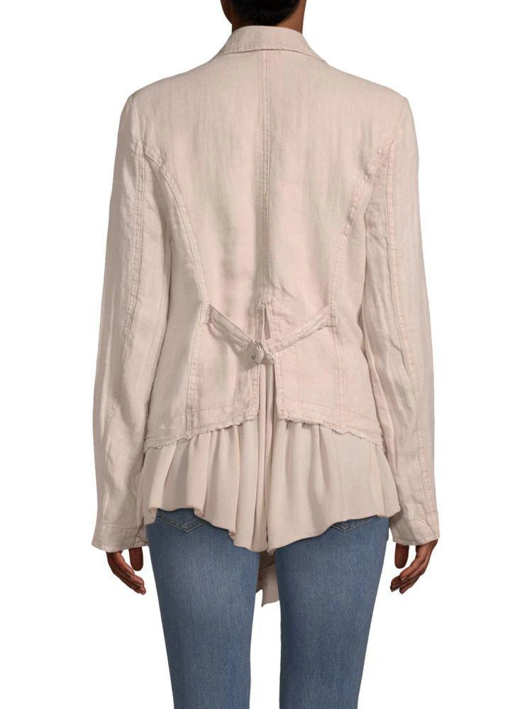 商品Free People|Layered Ruffle Linen Blazer,价格¥439,第2张图片详细描述