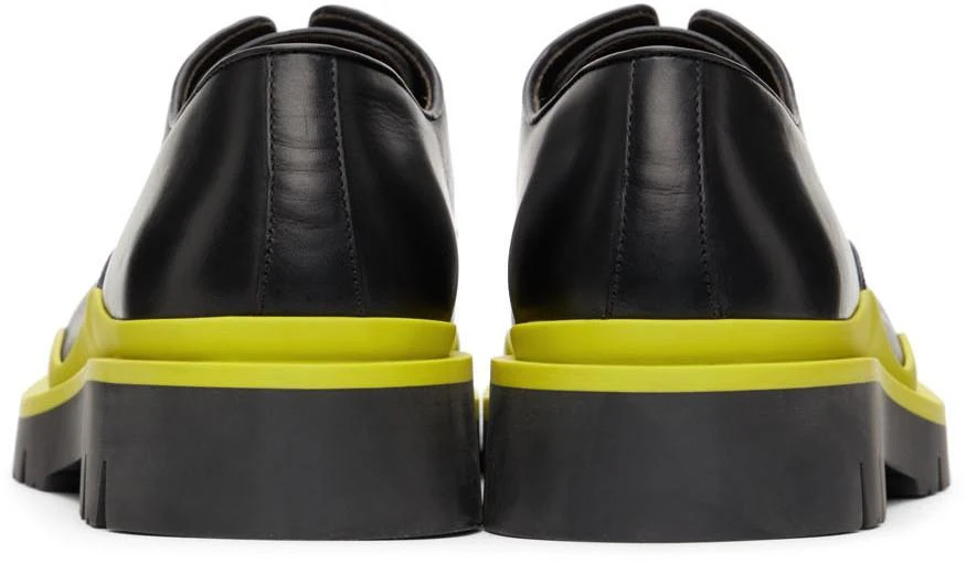 商品Bottega Veneta|Black & Green Tire Derbys,价格¥8851,第4张图片详细描述