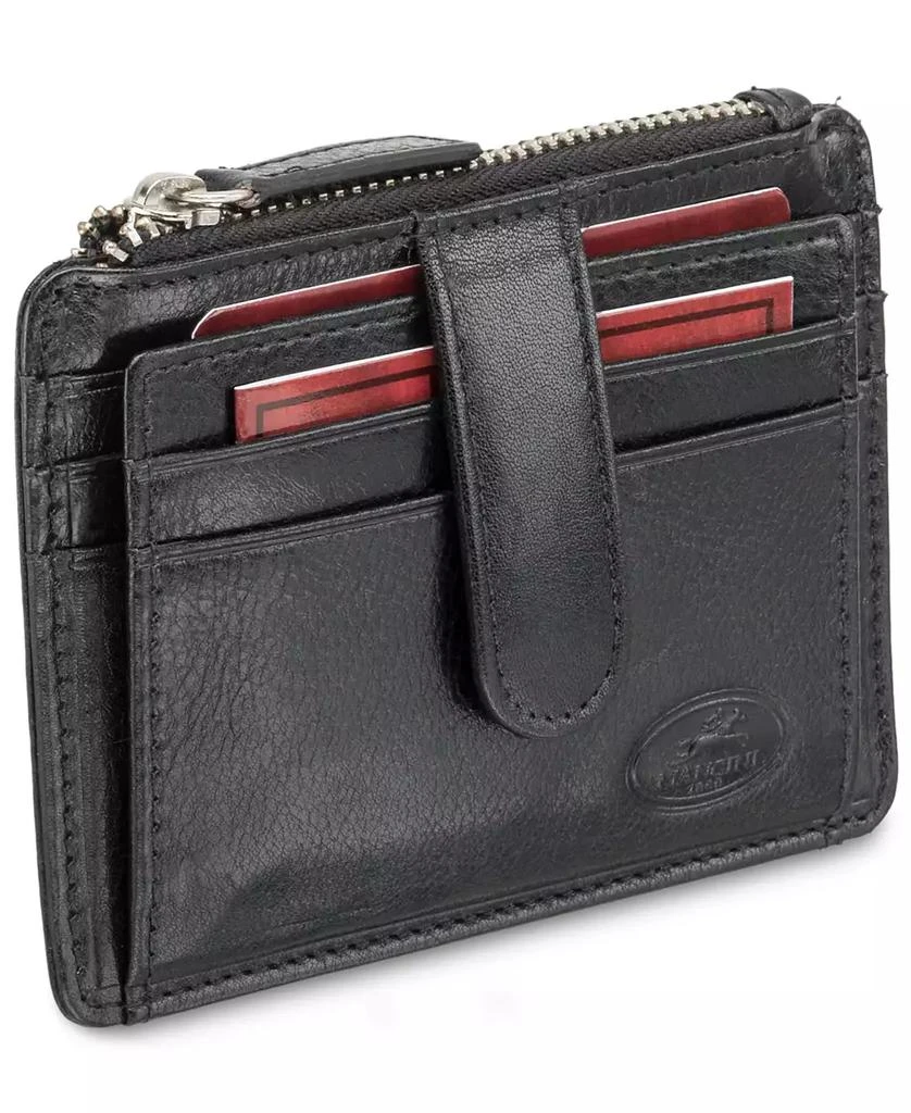 商品Mancini Leather Goods|Men's Equestrian2 Collection RFID Secure Card Case and Coin Pocket,价格¥359,第4张图片详细描述