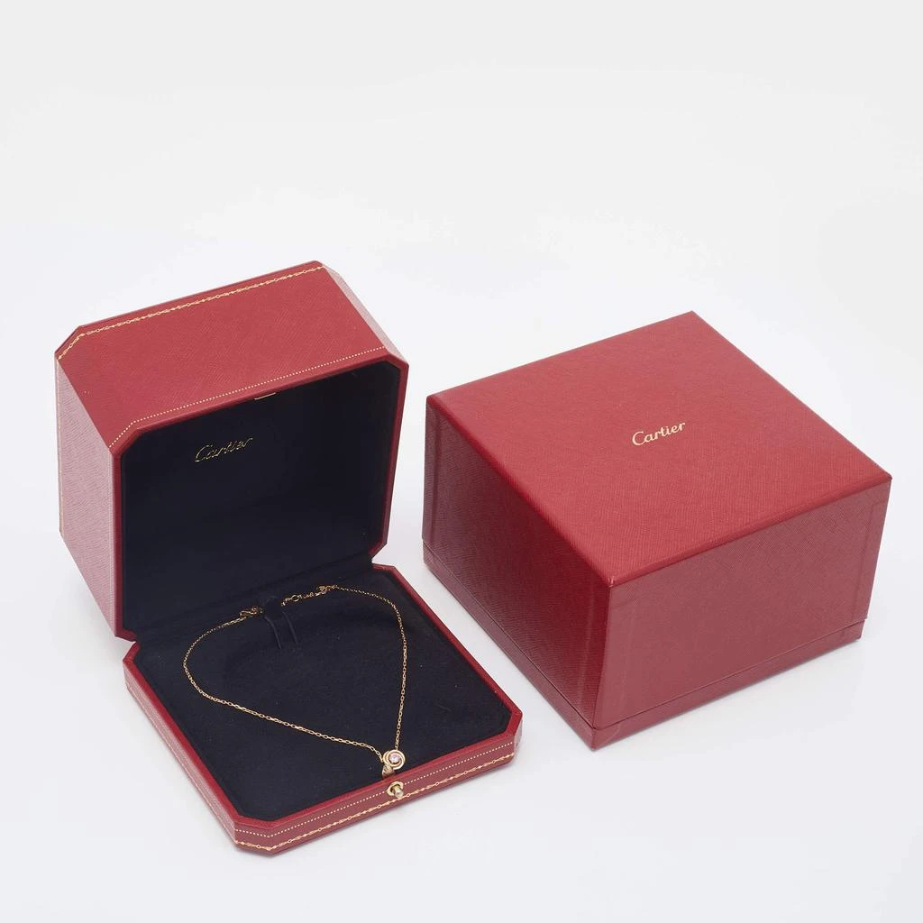 商品[二手商品] Cartier|Cartier Trinity Pink Sapphire 18k Three Tone Gold Necklace,价格¥7888,第5张图片详细描述