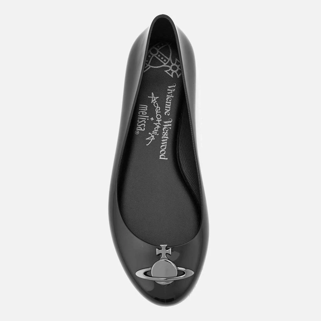 商品Vivienne Westwood|Vivienne Westwood for Melissa Women's Space Love 19 Ballet Flats - Black/Gun Orb,价格¥669,第3张图片详细描述