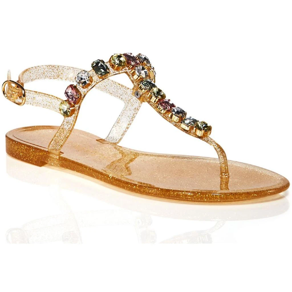 商品Stuart Weitzman|Stuart Weitzman Womens Jade Gem Jeweled Glitter Jelly Sandals,价格¥645,第1张图片
