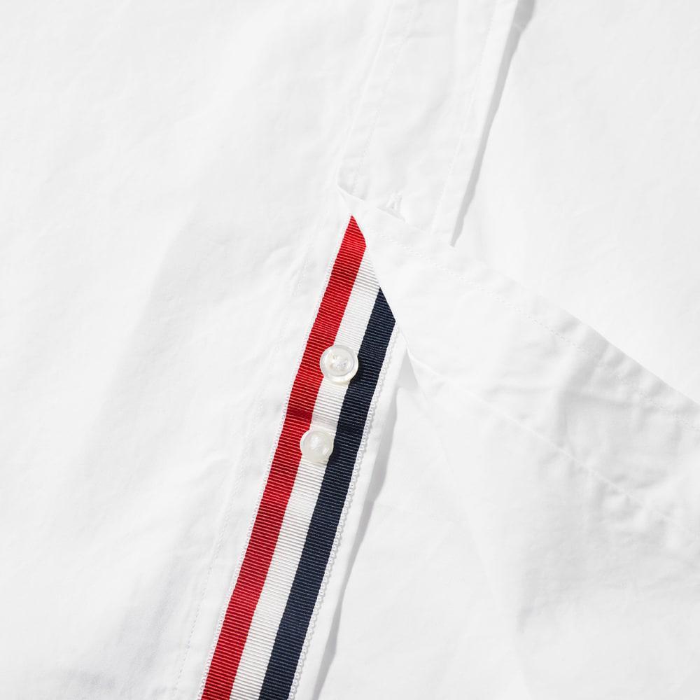 商品Thom Browne|Thom Browne Grosgrain Placket Solid Poplin Shirt,价格¥3057,第5张图片详细描述