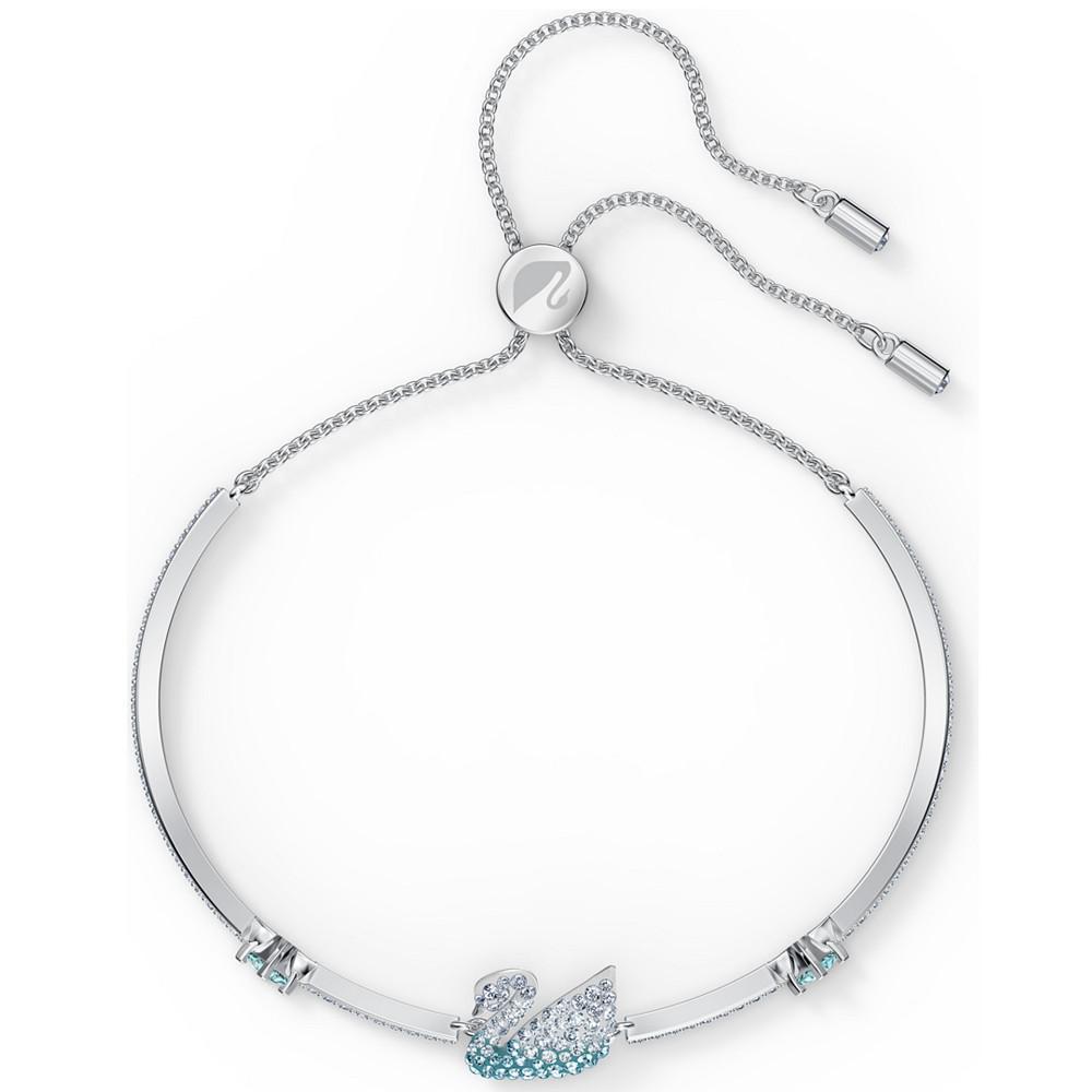 商品Swarovski|Silver-Tone Crystal Swan Bracelet,价格¥956,第5张图片详细描述