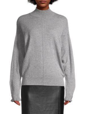 商品Tahari|Cashmere Mock Turtleneck Sweater,价格¥667-¥977,第3张图片详细描述