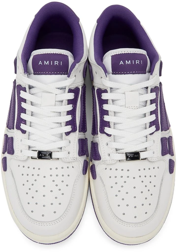 商品AMIRI|White & Purple Skel Top Low Sneakers,价格¥3199,第5张图片详细描述