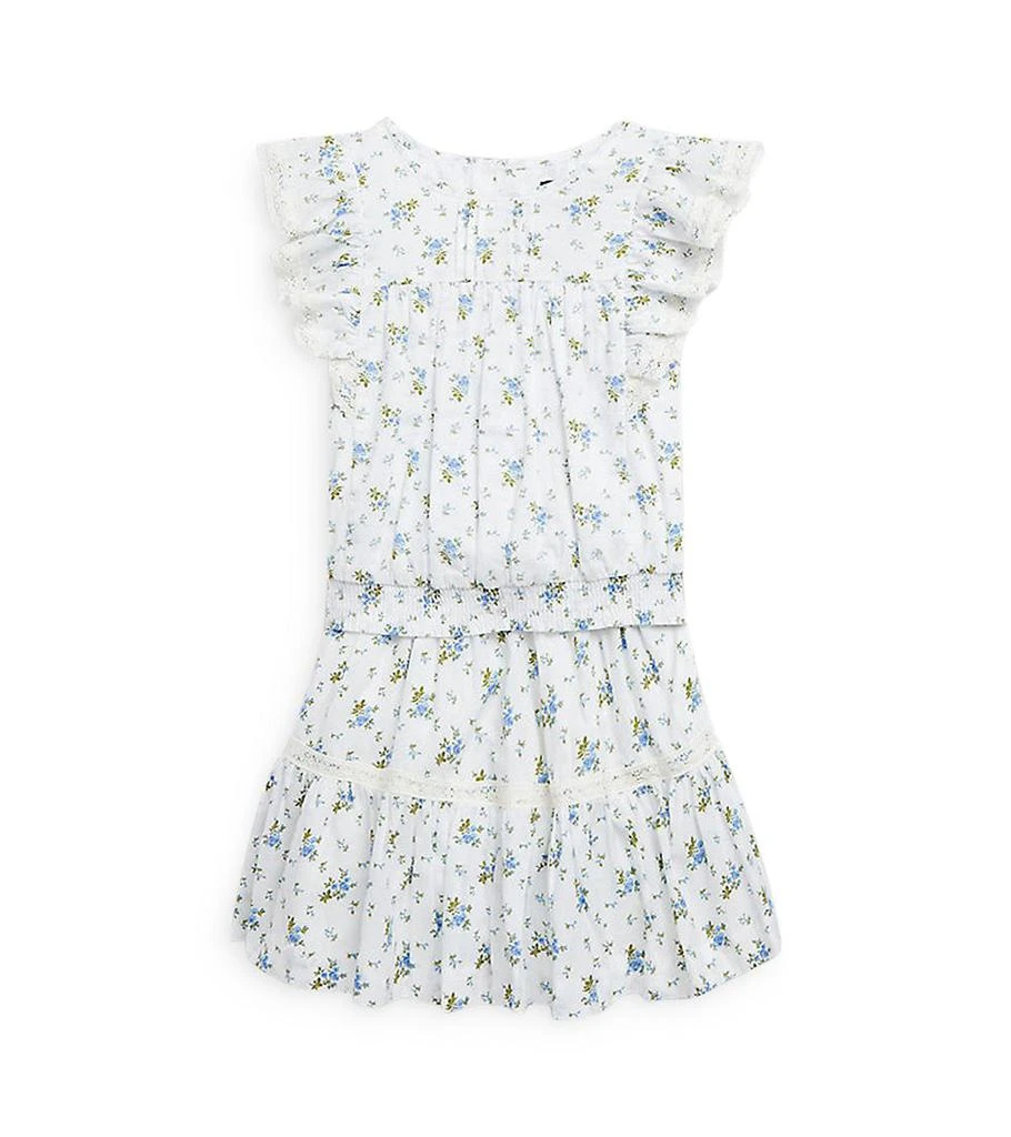 商品Ralph Lauren|Girls' Floral Cotton Batiste Top & Skirt Set - Little Kid, Big Kid,价格¥444,第1张图片