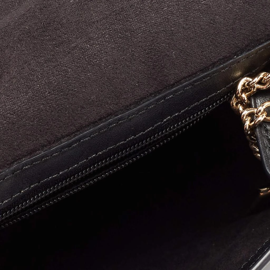 Coach Black Leather Turnlock Chain Crossbody Bag  商品