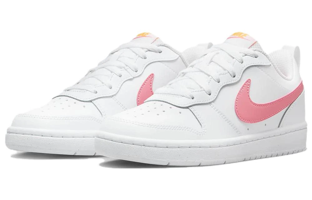 商品[国内直发] NIKE|Court Borough Low 2 皮革 休闲 灵活适应 耐磨 低帮 儿童板鞋 白粉 男女同款,价格¥552,第11张图片详细描述