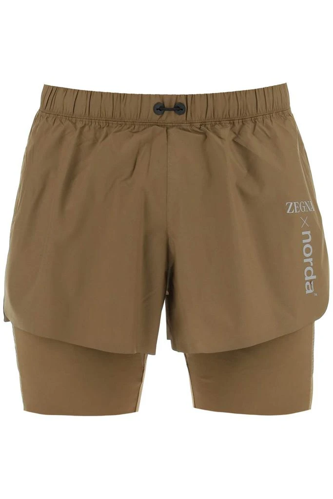 商品Zegna|Zegna running techno shorts,价格¥1443,第1张图片