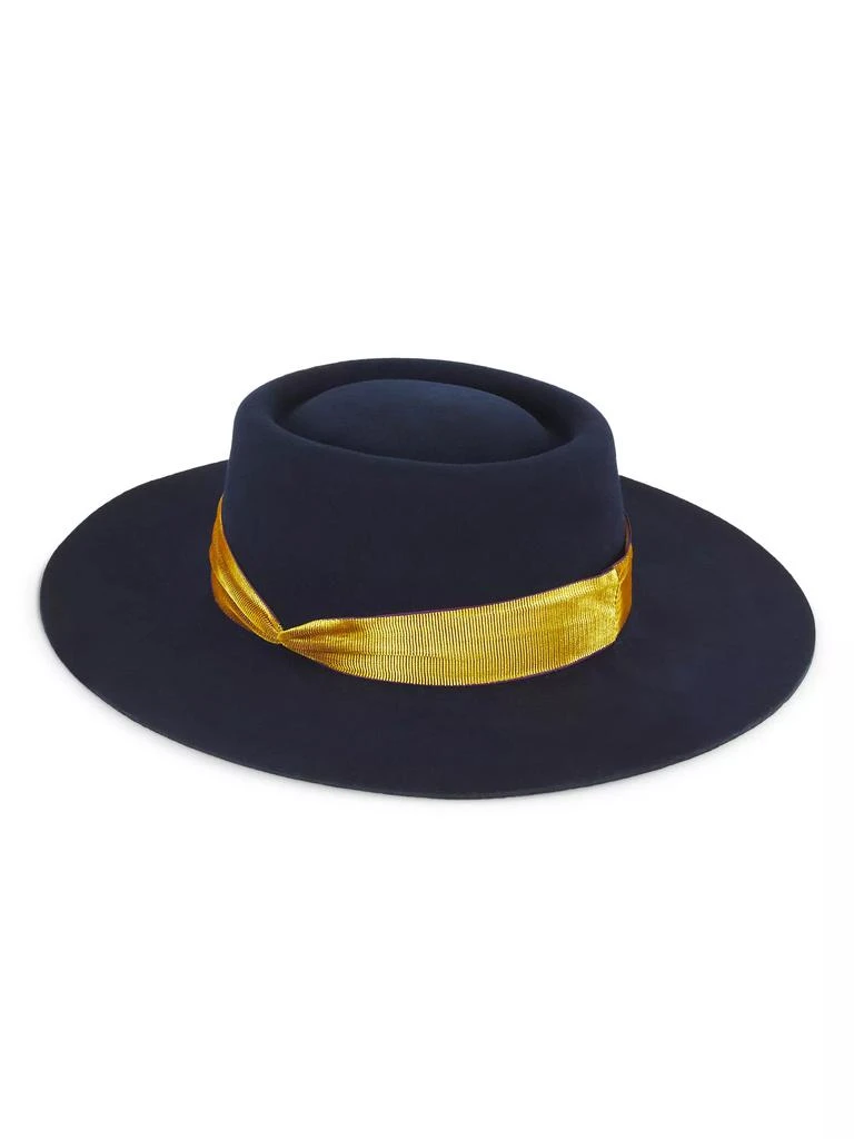 商品Monrowe|Telescope Velvet Band Fedora,价格¥1443,第2张图片详细描述