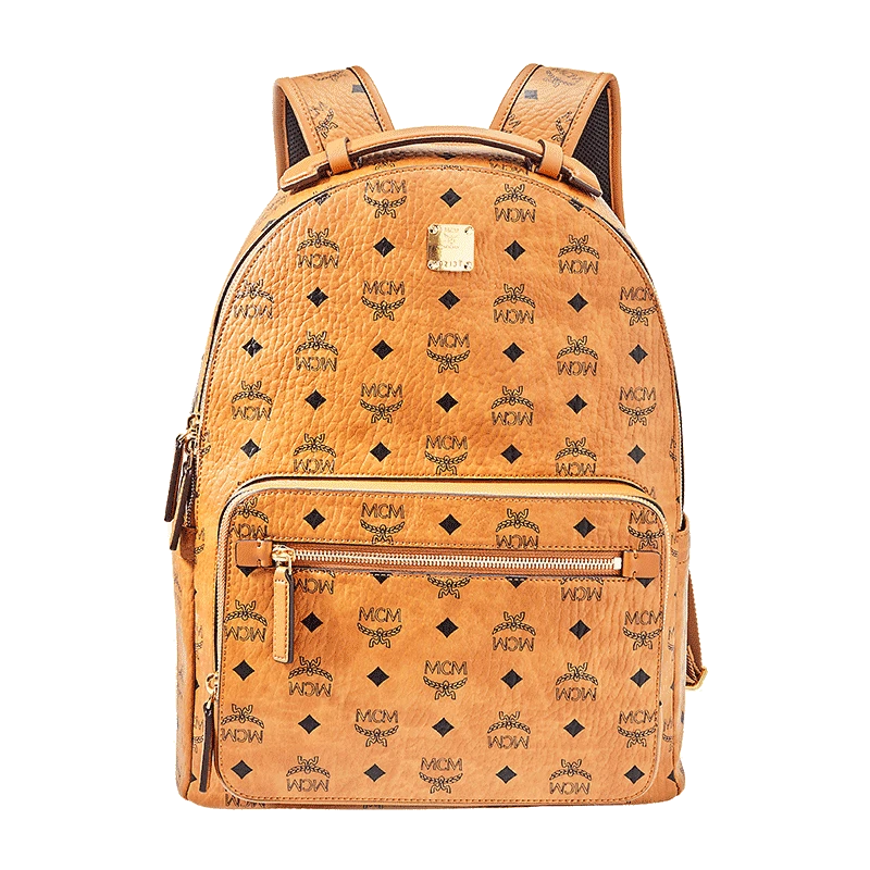 商品[国内直发] MCM|MCM Stark Visetos情侣款双肩包 干邑色MMKAAVE07CO001,价格¥5240,第1张图片