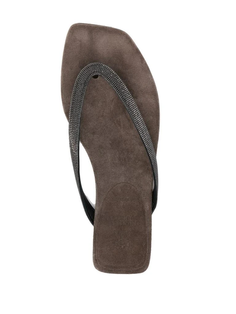 商品Brunello Cucinelli|LEATHER FLIP FLOPS,价格¥4964,第3张图片详细描述