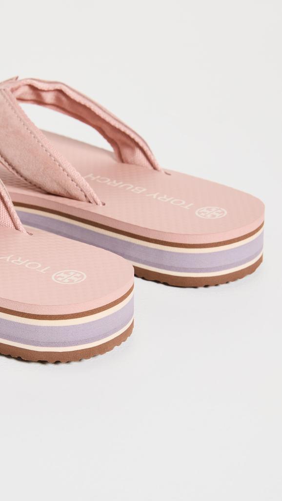 商品Tory Burch|Tory Burch 70s 厚底夹趾凉拖,价格¥717,第6张图片详细描述