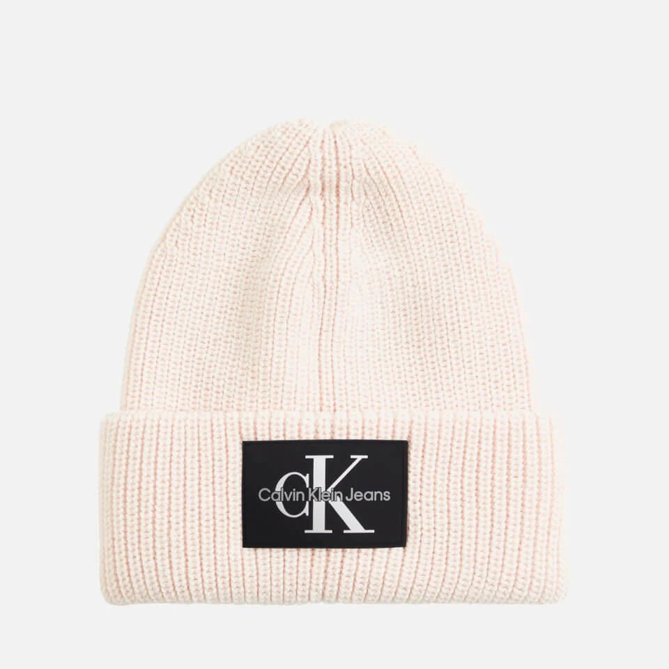 商品Calvin Klein|Calvin Klein Jeans Logo-Appliquéd Wool-Blend Beanie,价格¥276,第1张图片