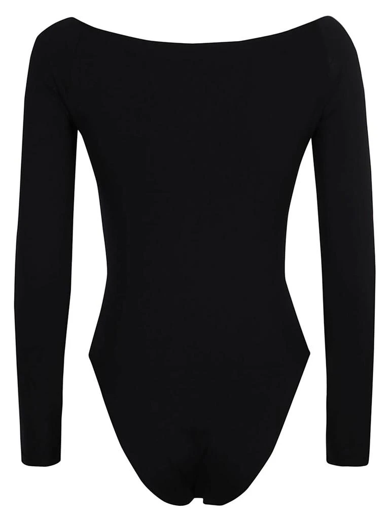 商品Alexander McQueen|Alexander McQueen Bow Detail Long-sleeved Bodysuit,价格¥3051,第2张图片详细描述