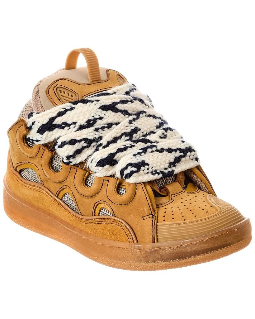 商品Lanvin|LANVIN Curb Leather & Mesh Sneaker,价格¥2887,第1张图片