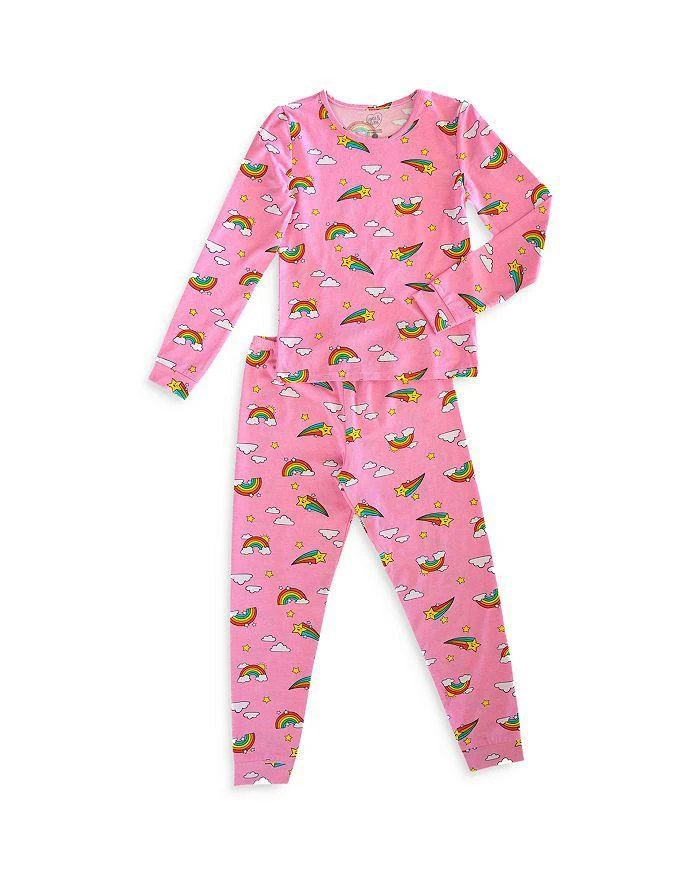 商品Lovey&Grink|Girls' Rainbow Sky Pajama Set - Baby, Little Kid, Big Kid,价格¥314,第2张图片详细描述