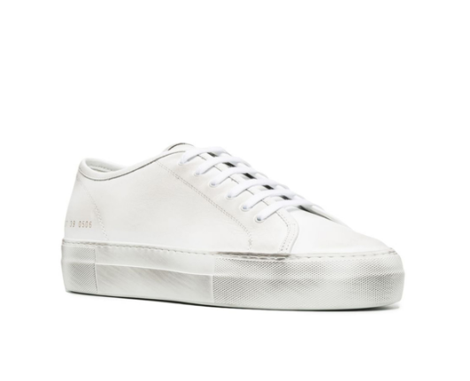 COMMON PROJECTS 女士白色皮革休闲运动鞋 4137-0506商品第1张图片规格展示