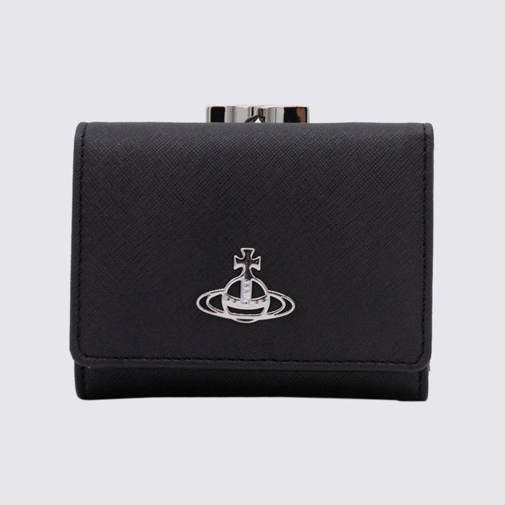 商品Vivienne Westwood|VIVIENNE WESTWOOD BLACK LEATHER WALLET,价格¥1215,第1张图片