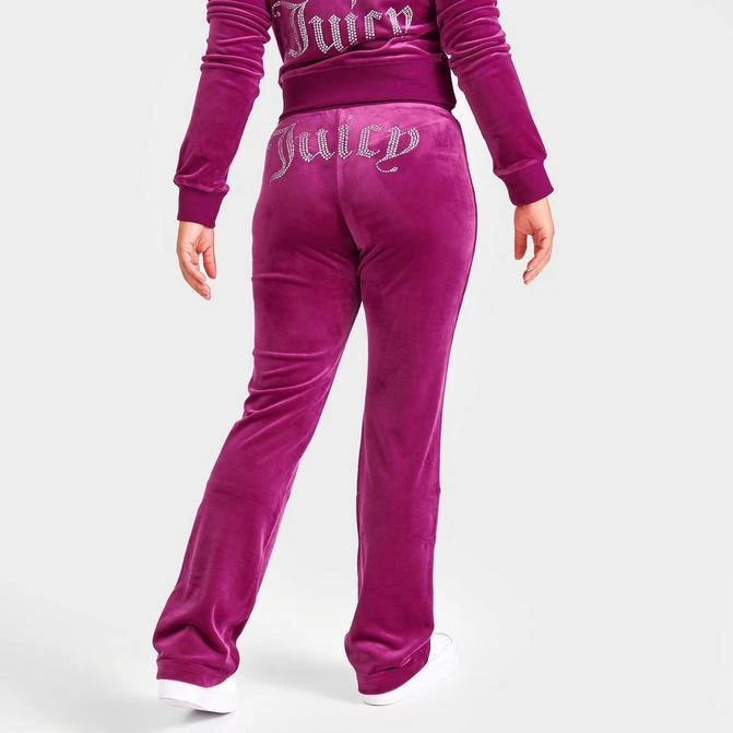 商品Juicy Couture|Women's Juicy Couture OG Big Bling Velour Track Pants,价格¥598,第1张图片