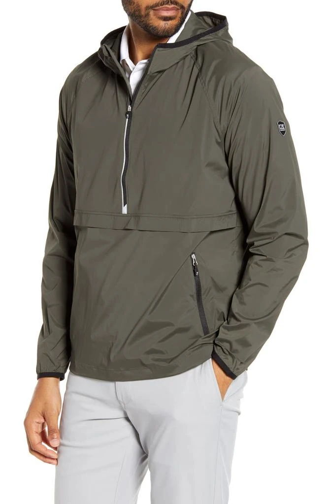 商品Cutter & Buck|Breaker WeatherTec Half Zip Hooded Pullover,价格¥529,第1张图片