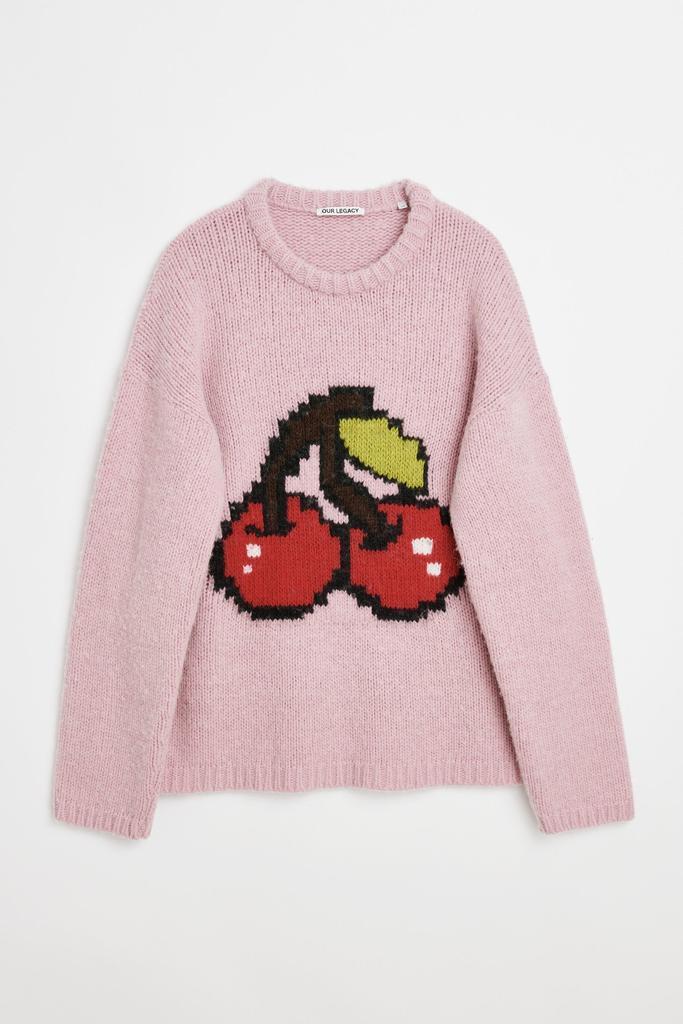 商品Our Legacy|SONAR Roundneck Knit (M) Candyfloss Cherry Acrylic,价格¥2819,第1张图片