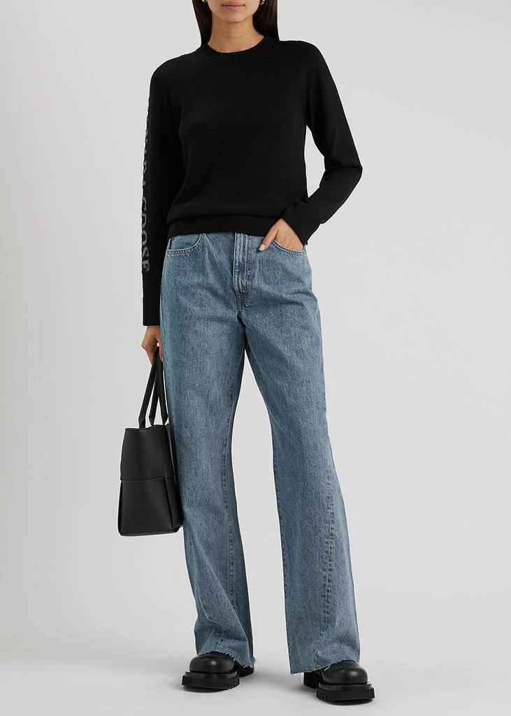 商品Canada Goose|Saturna black logo-intarsia wool jumper,价格¥3016,第4张图片详细描述