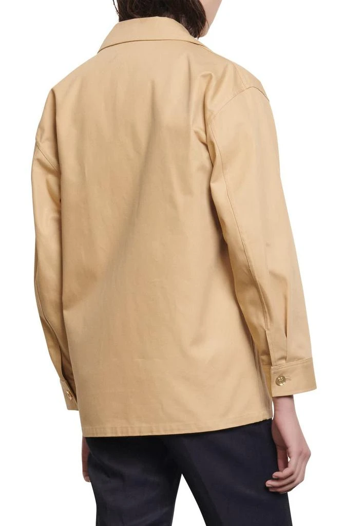 商品Sandro|Saha Embellished Canvas Jacket,价格¥873,第2张图片详细描述