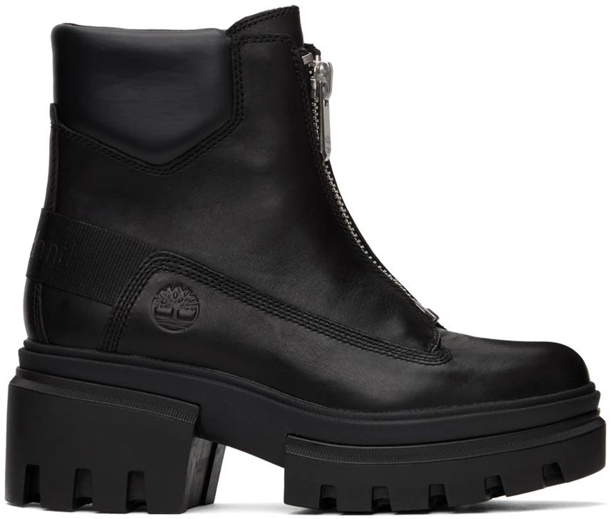 商品Timberland|Black Everleigh Front-Zip Boot,价格¥1164,第1张图片