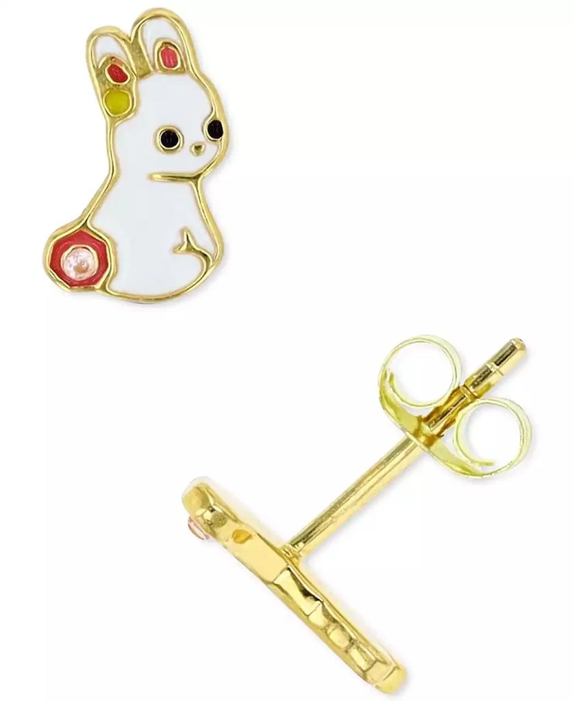 商品Macy's|Bunny Stud Earrings in Sterling Silver or 14k Gold over Sterling Silver,价格¥145,第1张图片