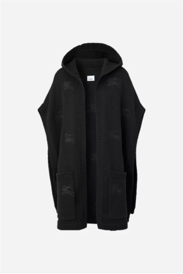 商品[国内直发] Burberry|BURBERRY 黑色女士斗篷 8065044,价格¥9267,第1张图片