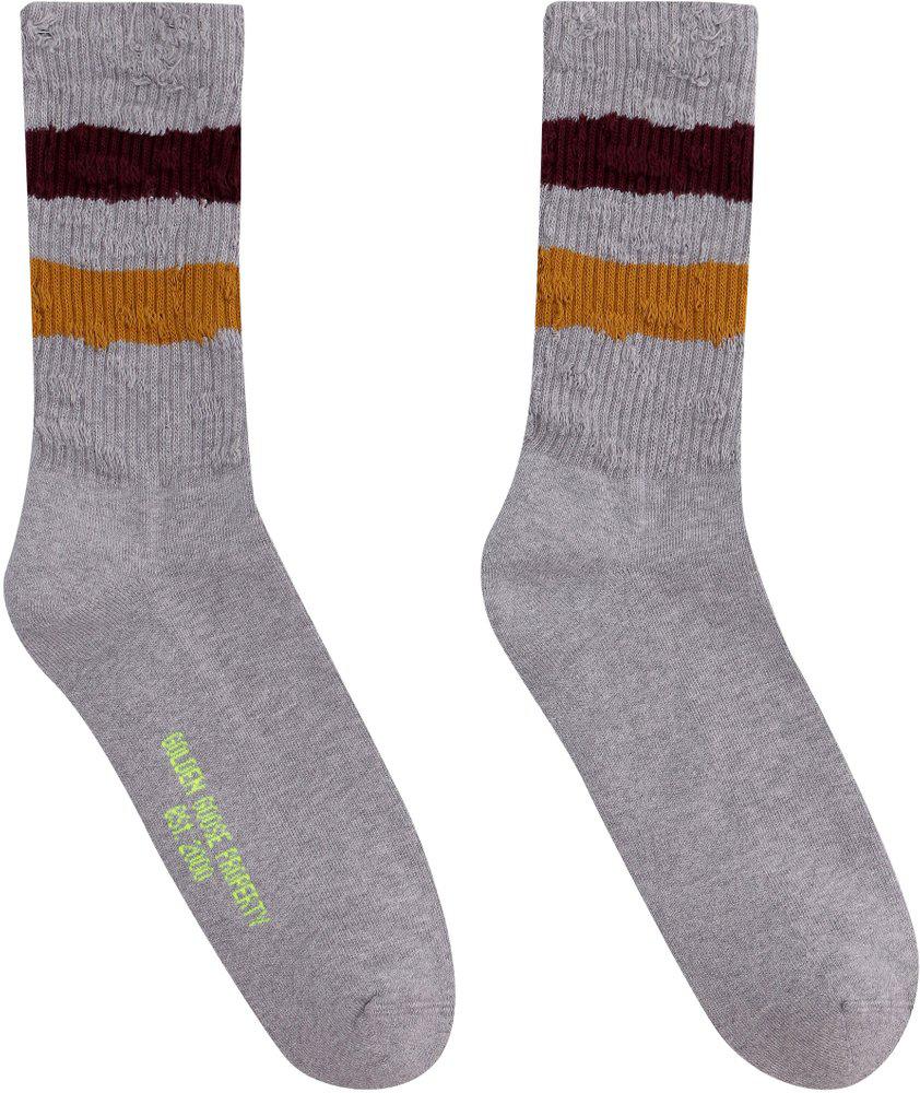 Golden Goose Deluxe Brand Striped Ribbed Socks商品第1张图片规格展示