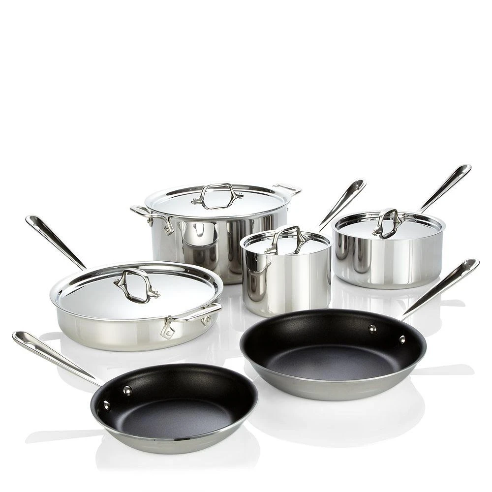All Clad Stainless Steel Nonstick 10-Piece Cookware Set 商品