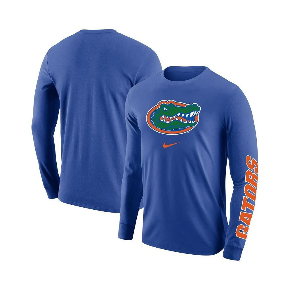 商品NIKE|Men's Royal Florida Gators Team Lockup 2-Hit Long Sleeve T-shirt,价格¥299,第1张图片