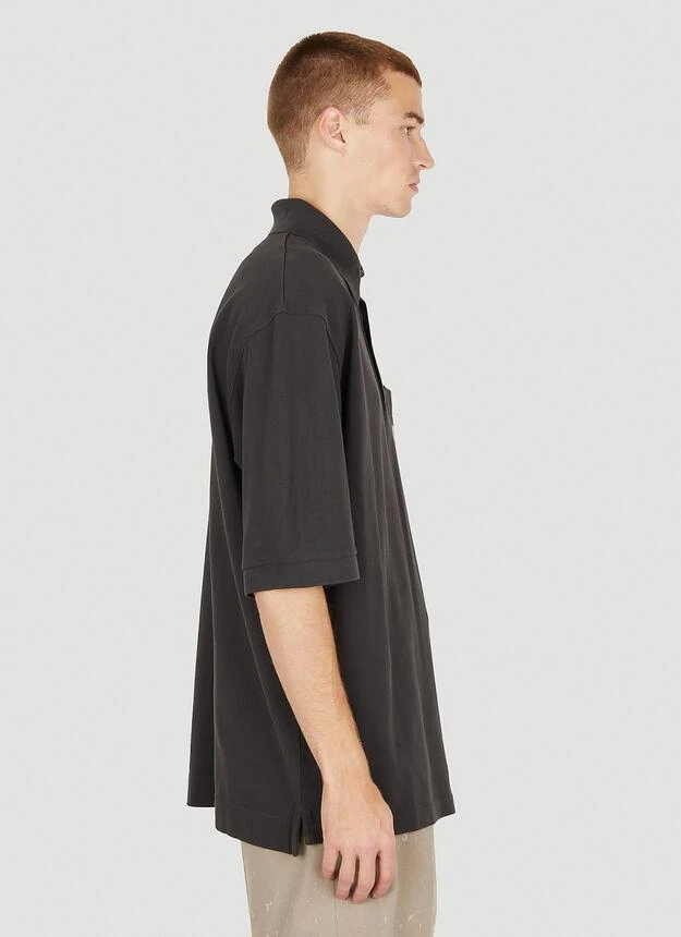 商品Acne Studios|Bubble Logo Polo Shirt in Dark Brown,价格¥1680,第3张图片详细描述