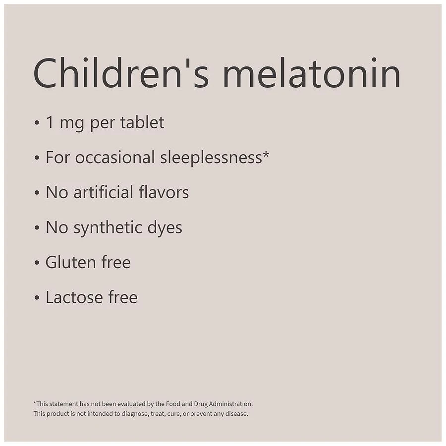 Children's Melatonin 1 mg Chewable Tablets Natural Grape 商品