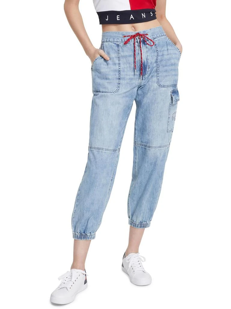 商品Tommy Jeans|Womens High Rise Jogger Cargo Jeans,价格¥346,第1张图片