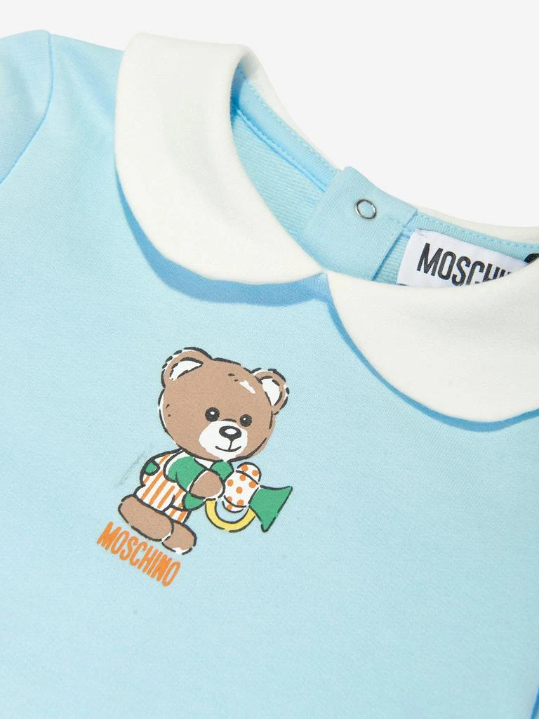 商品Moschino|Baby Boys Bear Babygrow in Blue,价格¥1083,第3张图片详细描述