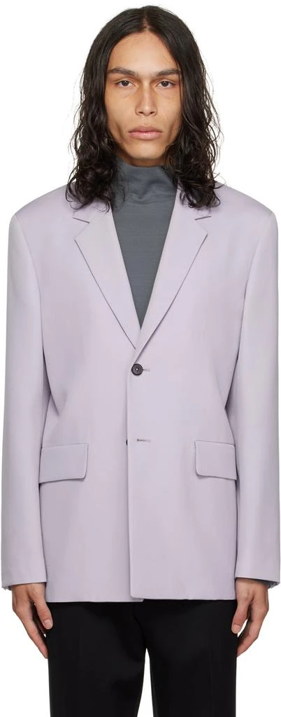 商品Jil Sander|Purple Single-Breasted Blazer,价格¥6944,第1张图片