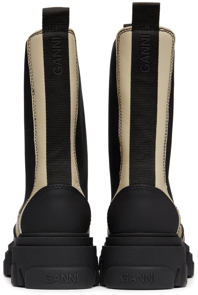 Beige Calfskin Chunky Chelsea Boots商品第4张图片规格展示