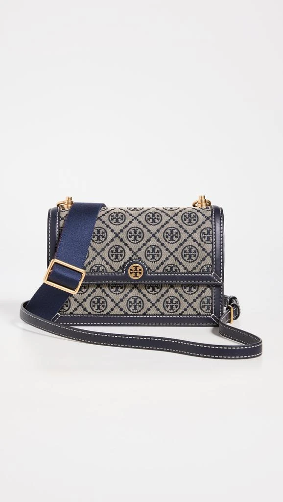 商品Tory Burch|Tory Burch 汤丽柏琦 T 交织字母提花织物小号单肩包,价格¥3322,第2张图片详细描述