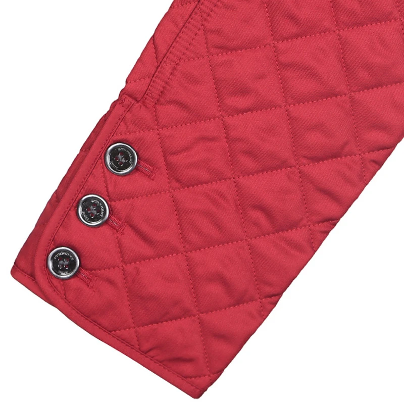 Burberry 博柏利 女士红色涤纶菱形绗缝修身夹克棉服外套 3701834 商品