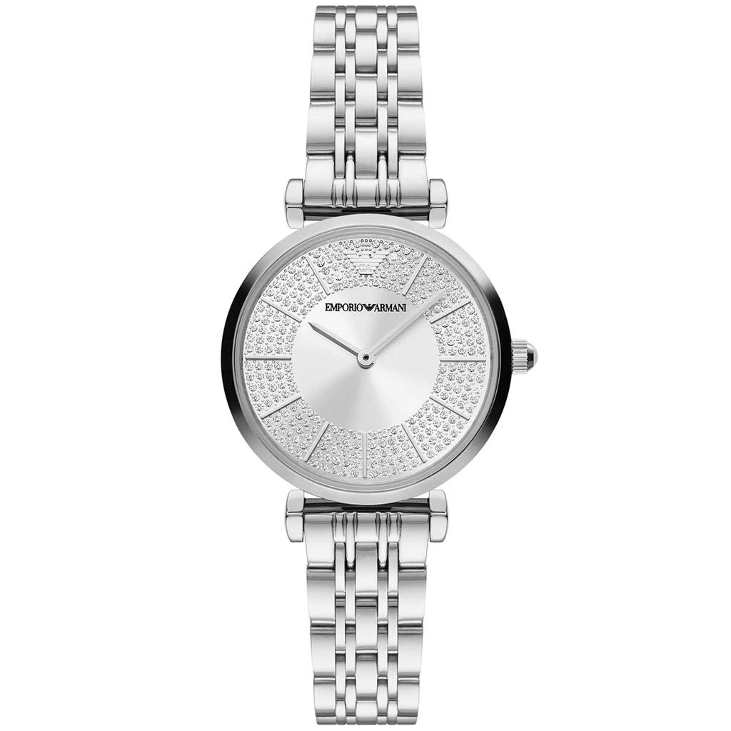 商品Emporio Armani|Emporio Armani Silver Women Watch,价格¥2617,第1张图片