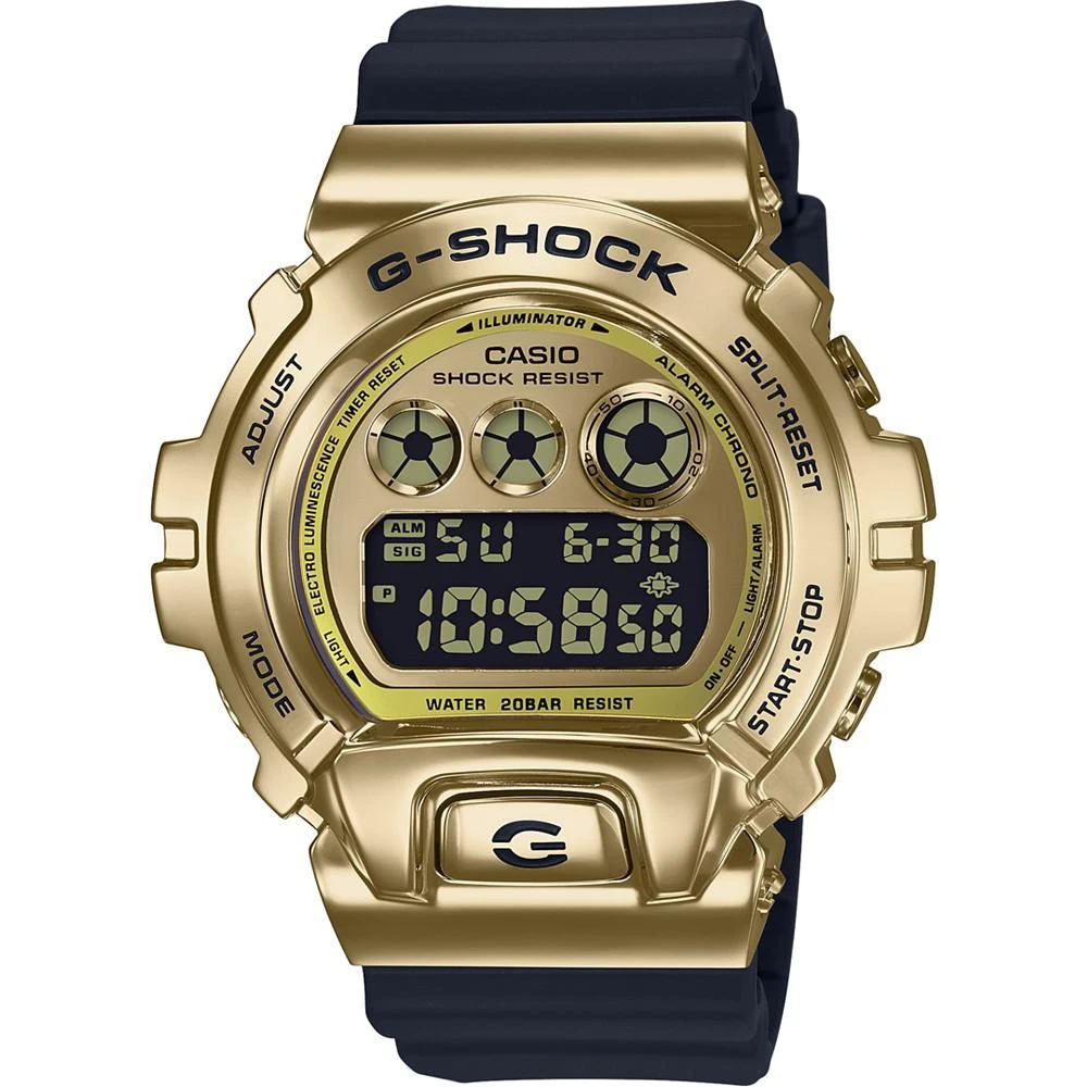 商品G-Shock|男士数字黑色硅胶表带 石英机芯手表 50mm,价格¥683,第1张图片