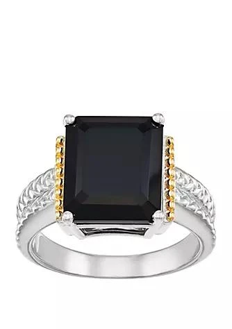 商品Belk & Co.|Onyx Ring in Sterling Silver/14k Yellow Gold,价格¥747,第1张图片详细描述