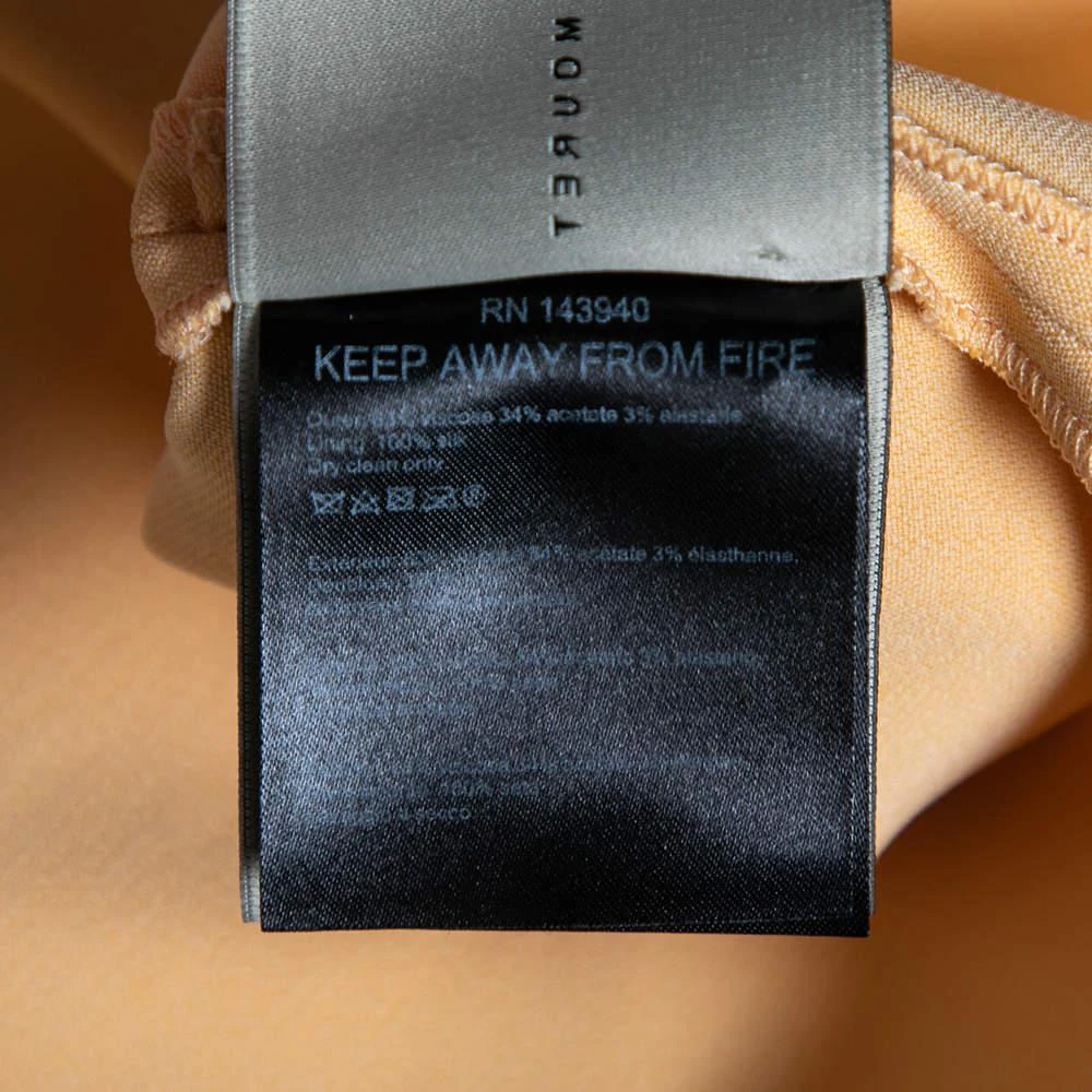 Roland Mouret Pale Orange Crepe Contrast Trim Conway Short Dress M 商品